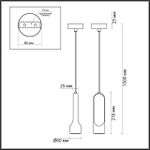 7010/1A L-VISION ODL25 235 Подвесной светильник серый/камень IP20 LED 1*5W 3000K 220V PIETRA