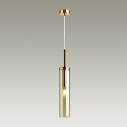 4693/1 PENDANT ODL20 000 золотой/янтарный Подвес E14 1*40W KLUM