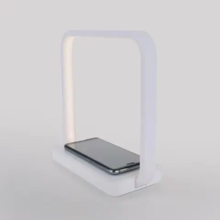 Светодиодная настольная лампа с беспроводной зарядкой QI 80502/1 белый, LED
