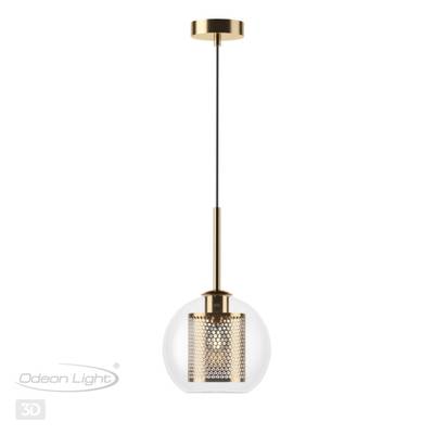 4939/1 PENDANT ODL22 467 античн.бронза/металл/прозрачный/стекло Подвес E27 1*40W CLOCKY
