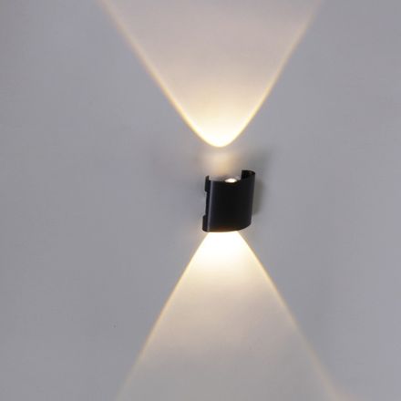 86831-9.2-002KT LED2*1W BK светильник настенный