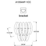 Настенный светильник Arte Lamp ELLA A1054AP-1CC, 1хE14