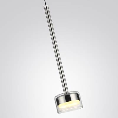 7151/10L HIGHTECH ODL26 Подвесной светильник хром/ прозрачное стекло/металл IP20 LED 10W 3000K 220V LASLO