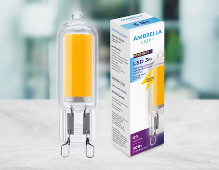 Светодиодная лампа Filament LED G9 3W 4200K (30W) 220-230V