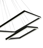 08227,19(4000K) Люстра Альтис черный w60+40 h200 Led 60W (4000K)