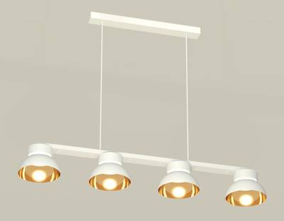 Комплект подвесного светильника XB9151101/4 SWH/PYG/CL белый песок/золото желтое полированное/прозрачный GX53 (C9151, N8144)