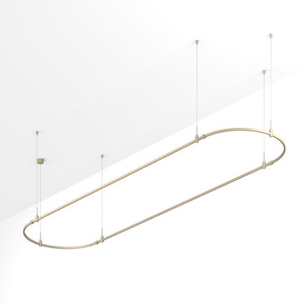 Основание ART-APRIORI-OVAL-HANG-4000x1000 (OG) (Arlight, IP20 Металл, 3 года)