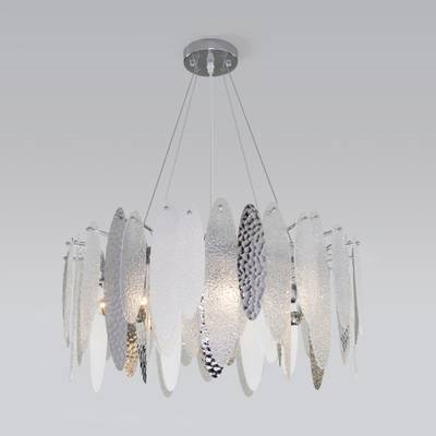 Умная подвесная люстра с фактурным стеклом 324/8