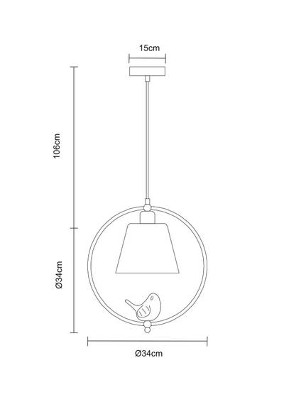 Подвесной светильник Arte Lamp PASSERO A4289SP-1WH, 1хE27
