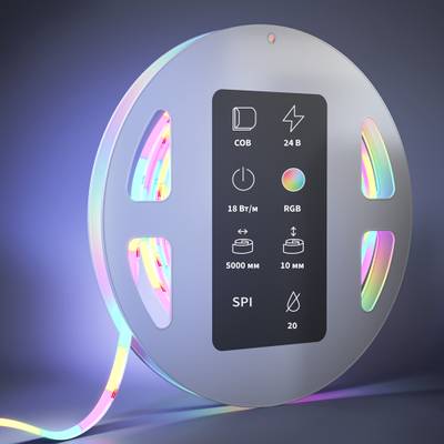 Светодиодная лента 24В COB 18Вт/м RGB 5м IP 20 201250. TM Maytoni