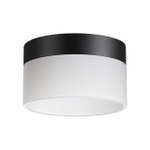 359446 OVER NT24 390 черный Светильник накладной светодиодный IP20 LED 18W 220-240V 4000K 1170Лм AURA