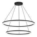 SL1018.403.02 Светильник подвесной ST-Luce черный/прозрачный LED 2*96W 4000K