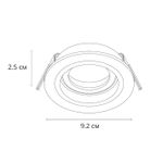 Точечный встраиваемый светильник ARTE LAMP TARF A2177PL-1BK, 1хGU10