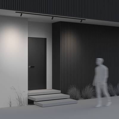 Уличный трековый светильник Focus Led Exility IP 4000К 8Вт 36° черный O-TR02-1-S-8WB4K. TM Maytoni