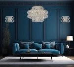 Люстра подвесная Brilliance Chrome FL1107-13P, E14х13