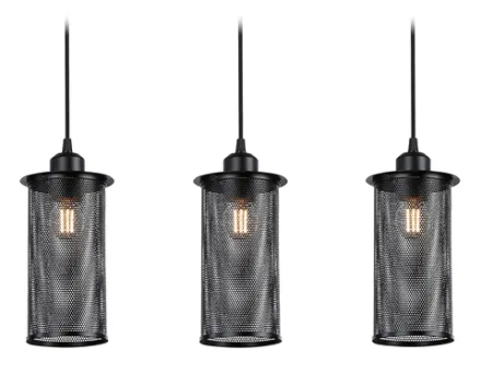 Подвесной светильник в стиле лофт TR8164/3 BK черный E27*3 max 40W 580*102*1060