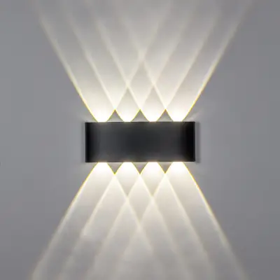 343047 Светильник GEMMA 8х1W LED 880LM G ЧЕРНЫЙ 4000K IP65