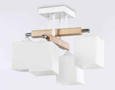 Подвесная люстра TR9512/4 WH/CH/FR белый/хром/белый матовый E27*4 max 40W D567*266