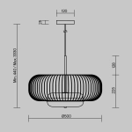 Подвесной светильник Левитация / Levitation 3000К 20Вт, MOD376PL-L30G3K. TM Maytoni