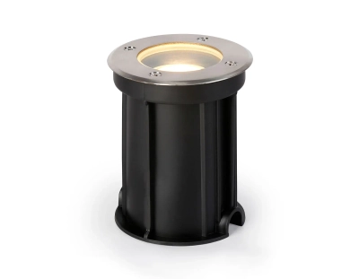 Светильник уличный в грунт ST6511 BK черный IP67 GU10 max 35W D108*135