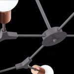 SLE106403-08 Люстра подвесная Серый, Розовое золото E27 8*60W