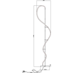 Торшер Arte Lamp KLIMT A2850PN-35BK, 1хLED
