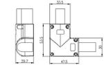 Соединитель угловой ARL-CLEAR-U15-90 (26x15mm) (Arlight, Металл)