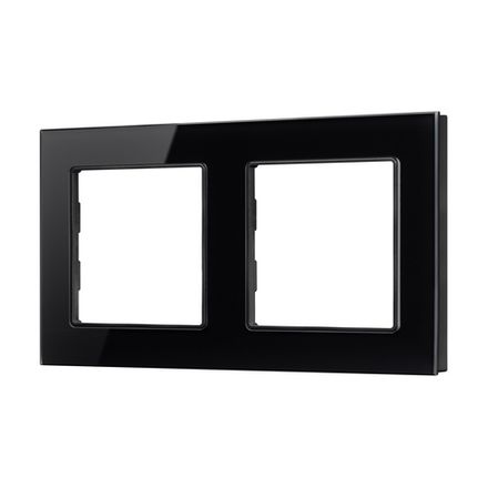 Рамка стеклянная FRM-GLARE-GS-2-BK (Arlight, -)