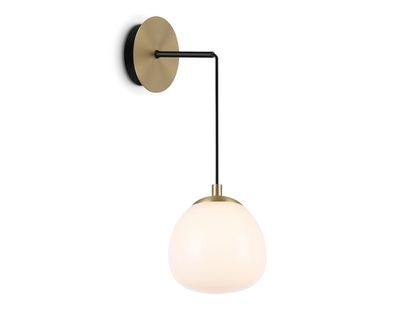 Светильник настенный LH51005 SGD/BK/FR золотой песок/черный/белый матовый G9 max 28W 130*200*400