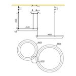Подвесная люстра Ophelie FL1206-20P, LED