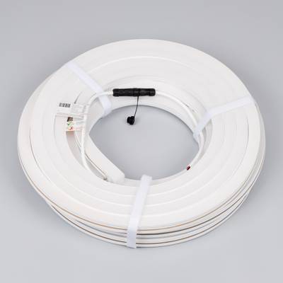 Лента герметичная MOONLIGHT-SIDE-X280-20x20mm 24V Warm2300 (10 W/m, IP67, 15m, wire x1) (Arlight, Вывод боковой, 5 лет)