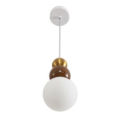 8257/1 SUSPENTIONI LN26 золото/коричнеый/белый, металл/стекло Подвес G9 1*20W 220V BONBONES
