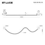 SL6118.401.01 Светильник настенный ST-Luce Черный/Белый LED 1*20W 4000K
