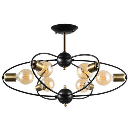 Потолочная люстра Arte Lamp GLASGOW A1963PL-6BK, 6хE27