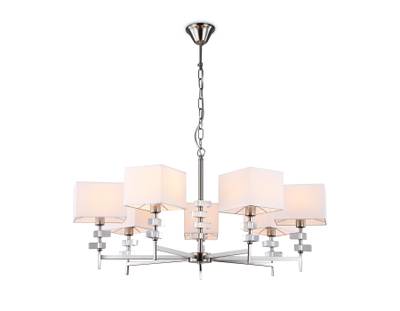 Светильник подвесной LH71323/7 SN/WH никель/белый E14/7 max 40W D860*850