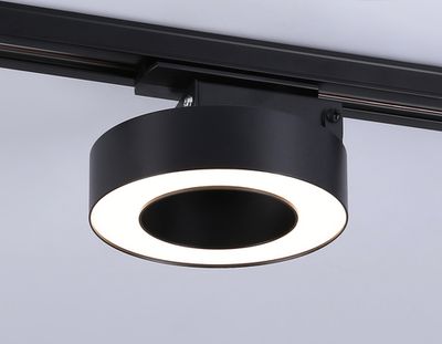 Светильник светодиодный трековый GL6868 BK черный LED 15W 4200K D115*80