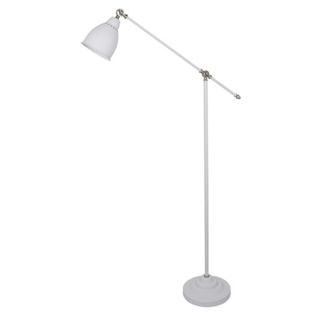 Торшер Arte Lamp BRACCIO A2054PN-1WH, 1хE27