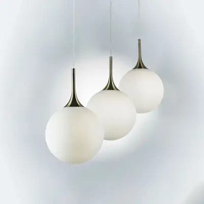 813031 Подвес GLOBO 1х40W E14 electroplating bronze/white Lightstar