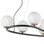 815360 Люстра CROCO 6х40W E14 ЧЕРНЫЙ МАТОВЫЙ/ЗОЛОТО Lightstar