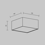 Потолочный светильник Zon 4000K 12W 120°, C032CL-12W4K-SQ-W. TM Maytoni