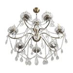 8346/7 CLASSI бронза/прозрачный, металл/хрусталь Люстра потолочная E14 7*40W 220V LUINA