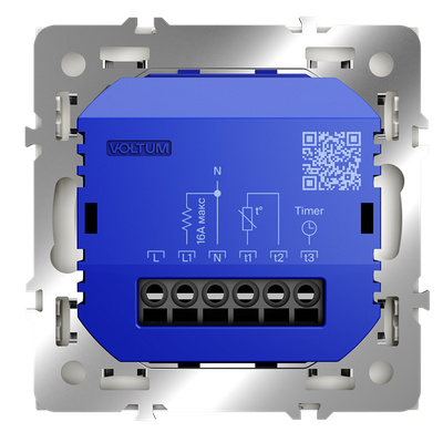 VLS070113 Терморегулятор электронный VOLTUM S70 с индикацией и датчиком, для теплого пола, (хлопок). (ТМ Maytoni)
