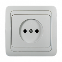 Розетка 1-м СП Classico 2022 16А IP20 бел. ASD / IN HOME 4680005959891
