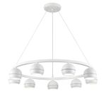 8254/9 COMFI LN25 белый металл Светильник подвесной LED GX53 8*7W 220V LUAZANA