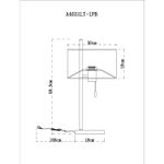 Декоративная настольная лампа Arte Lamp PROXIMA A4031LT-1PB, 1хE27
