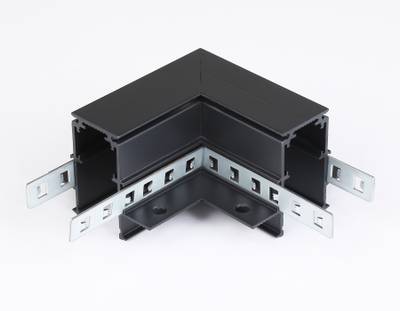 Коннектор угловой для встраиваемого шинопровода Magnetic GL3354 BK черный 85*85*H46.8