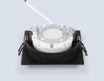 Светильник встраиваемый TN6609 BK черный IP44 GX53 max 15W 110*110*23