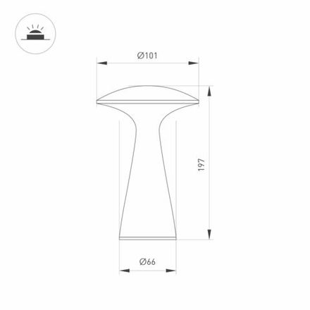 Светильник SP-COLLADA-TAB-1.5W Warm3000-MIX (RD, 123 deg) (Arlight, IP54 Металл, 2 года)