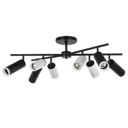 LR7283648740 Люстра RULLO 8х50W GU10 ЧЕРНЫЙ/БЕЛЫЙ (571728+214436-4+214487-4+202430-8)