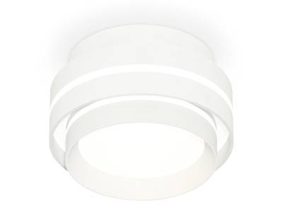 Комплект накладного светильника с акрилом XS8412004 SWH/FR белый песок/белый матовый GX53 (C8412, N8477)